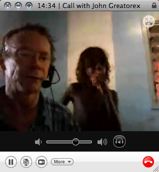 John Greatorex on Skype
