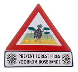 Fire sign: Prevent forest fires