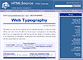 Your HTML source: Web Typography