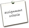 Assessment criteria
