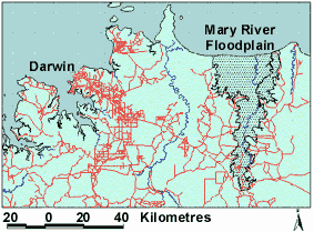 Figure 1- the mary river floodplain in the top end